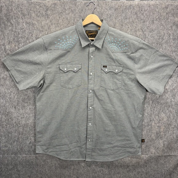 Howler Brothers Other - Howler Brothers Crosscut Deluxe Shirt Men's XL Short‎ Sleeve Pearl Snap Western